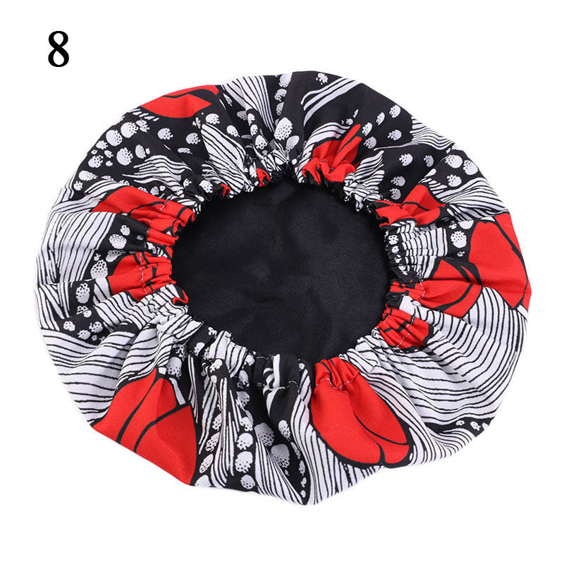 Baby Silky Satin Bonnet Sleep Cap Children Girl Night Turban Children Solid Headwear Cute Headwrap Hat Fashion Hair Wear