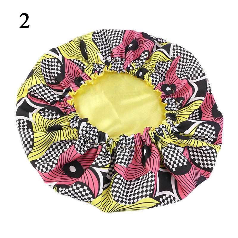 Baby Silky Satin Bonnet Sleep Cap Children Girl Night Turban Children Solid Headwear Cute Headwrap Hat Fashion Hair Wear