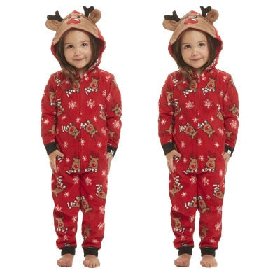 Christmas Matching Family Outfits Father Son Romper Baby Mother Daughter Clothes Family Looking Jumpsuit Pajamas