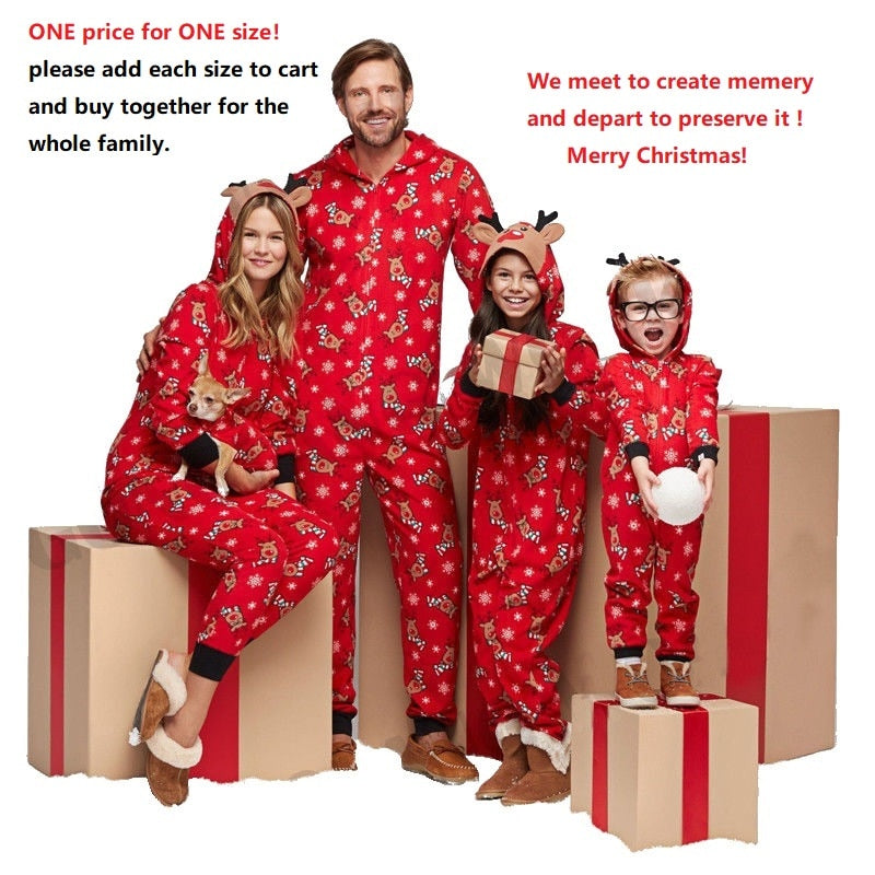 Christmas Matching Family Outfits Father Son Romper Baby Mother Daughter Clothes Family Looking Jumpsuit Pajamas