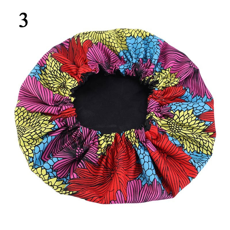 Baby Silky Satin Bonnet Sleep Cap Children Girl Night Turban Children Solid Headwear Cute Headwrap Hat Fashion Hair Wear