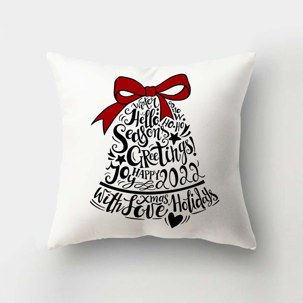 45cm Chrismas Cushion Cover PillowCase Christmas Decoration For Home 2022 Navidad Xmas Noel Cristmas Ornament New Year Gift 2023