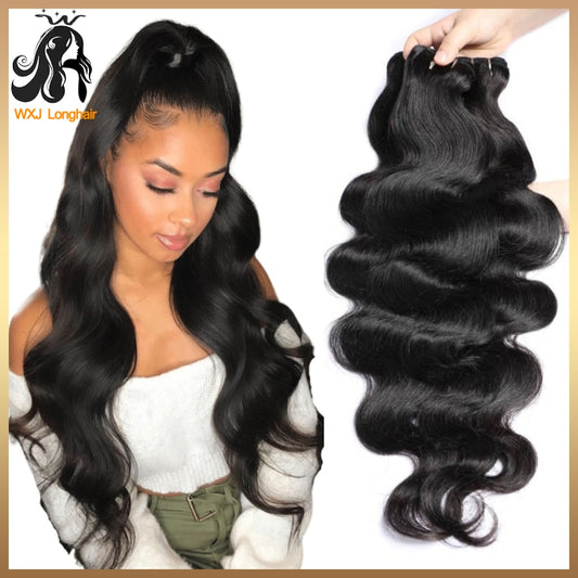 Body Wave Bundles Human Hair Bundles Brazilian Hair Wave Bundles 1/2/3/4 Pcs/Lot Sew In Hair Extensions Natural Color 8-30 Inch